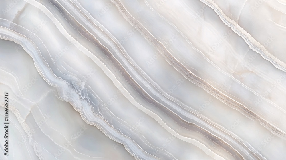 Obraz premium Marble Texture with White Background and Gray Veins