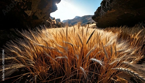 an epic field of wheat, silver and gold
