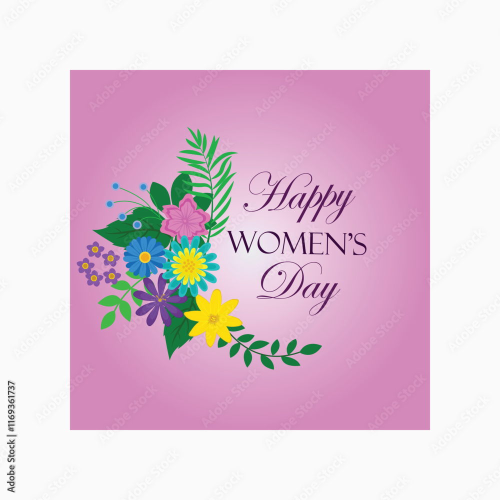 Obraz premium world women day celebration girls day vector illustration