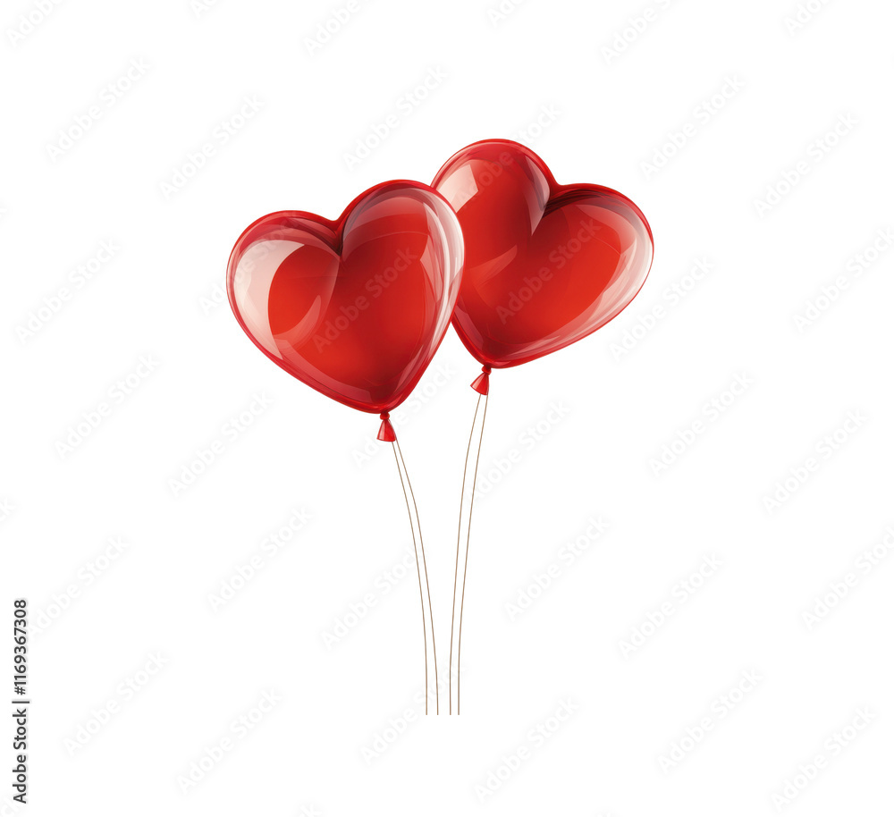Two vibrant red heart-shaped balloons are tied together, symbolizing love and joy, perfect for celebrations like Valentine's Day or anniversaries. Two vibrant red heart-shaped balloons are tied together, symbolizing love and joy, perfect for celebrations like Valentine's Day or anniversaries.