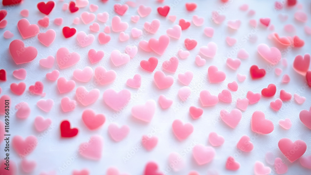 Pastel Heart Pattern Valentine's Day Background Pastel Heart Pattern Valentine's Day Background
