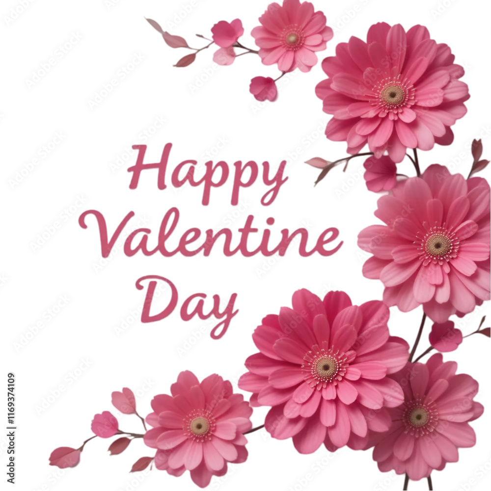 Watercolor valentine's day background with pink roses Watercolor valentine's day background with pink roses