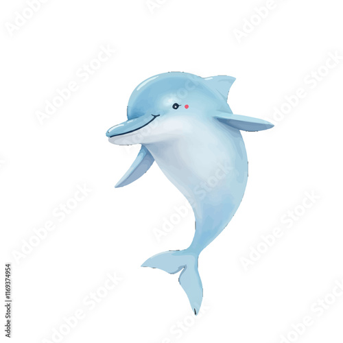 Cartoon dolphin