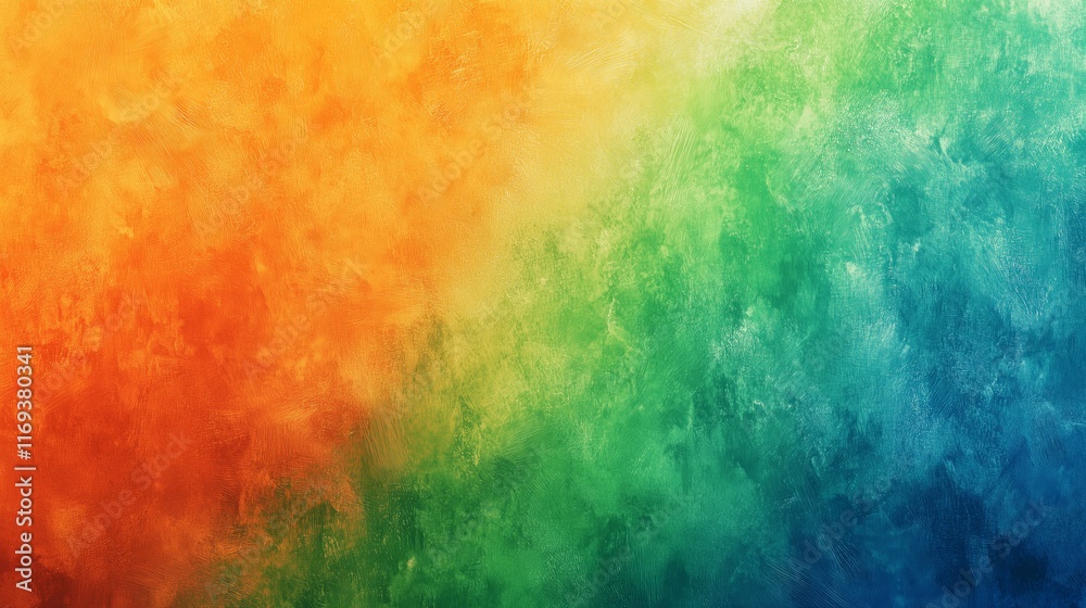 Fototapeta premium Colorful Abstract Background Featuring Textured Orange and Green Layers - made with Generative AI