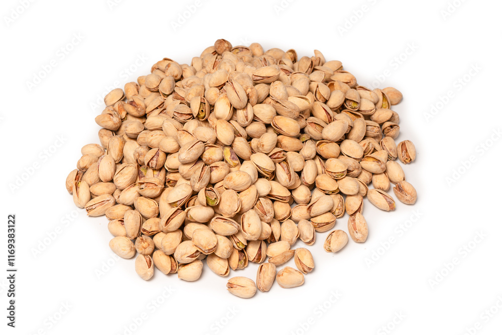Tasty pistachios isolated on a white background. Tasty pistachios isolated on a white background.