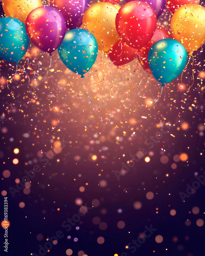 Birthday party invitation background