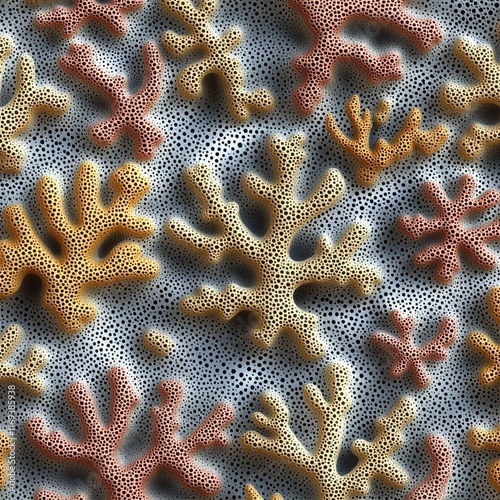 Vibrant coral patterns in marine ecosystem underwater macro detail colorful environment close-up perspective photo