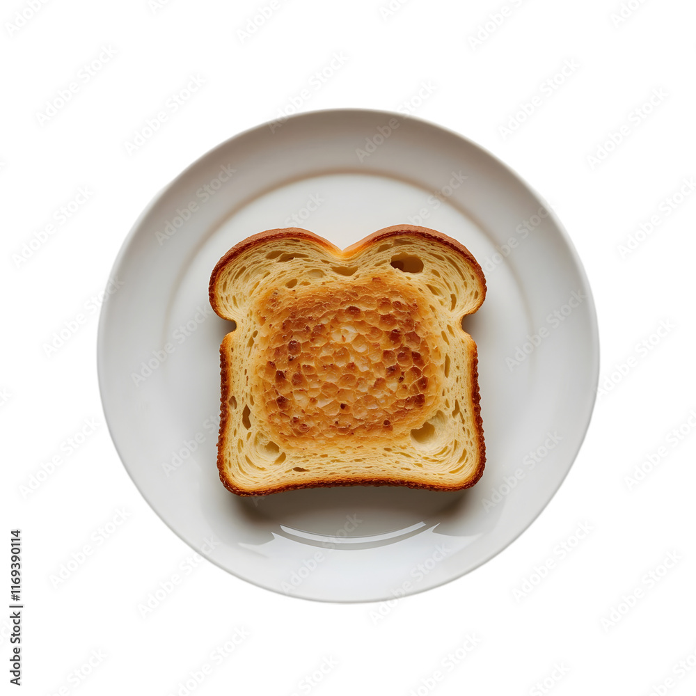 A Single Slice of GoldenBrown Bread A Single Slice of GoldenBrown Bread