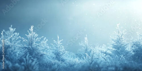 Frosty Winter Trees in a Sn...