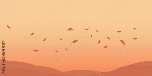 Autumn Leaves Falling Over ...