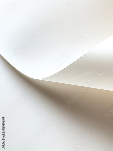 Abstract White Paper Curve ...