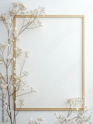 Golden Frame Adorned With D...