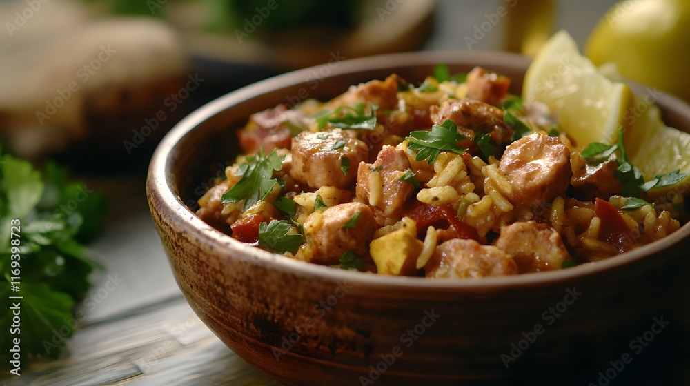 A Hearty Jambalaya Dish Perfect for Gatherings and Celebrations with Friends and Family A Hearty Jambalaya Dish Perfect for Gatherings and Celebrations with Friends and Family
