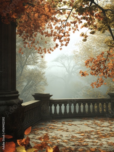 Autumnal Balcony Overlookin...
