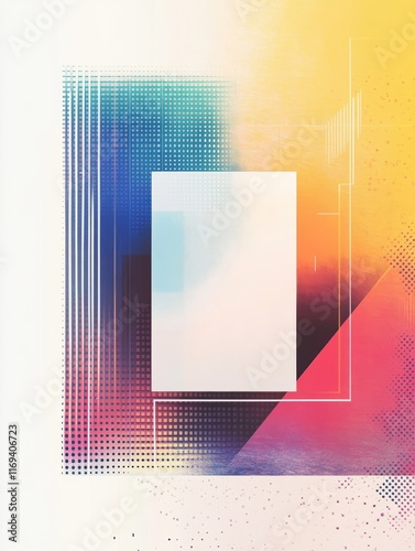 Abstract Colorful Geometric...