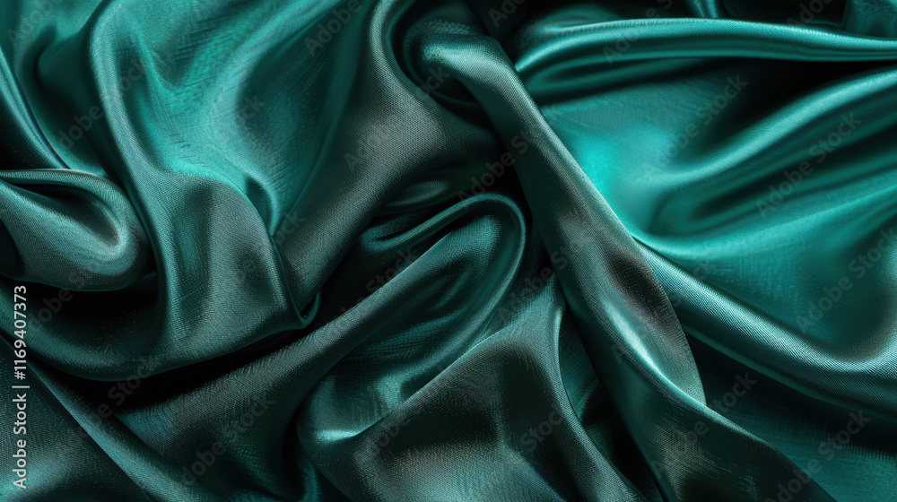 Fototapeta premium blue, teal and jade silk background