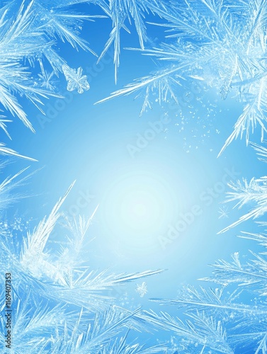 Intricate Ice Crystals Fram...
