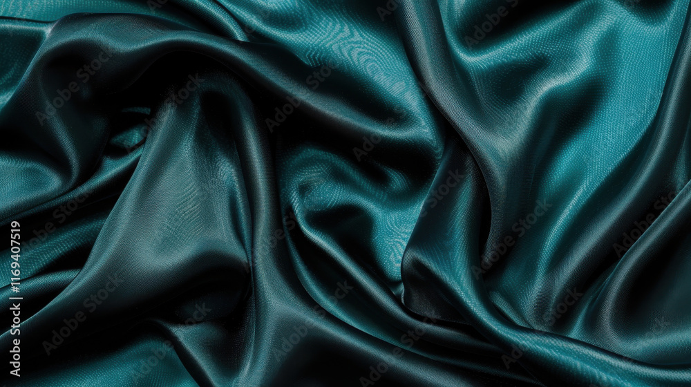Obraz premium blue, teal and jade silk background
