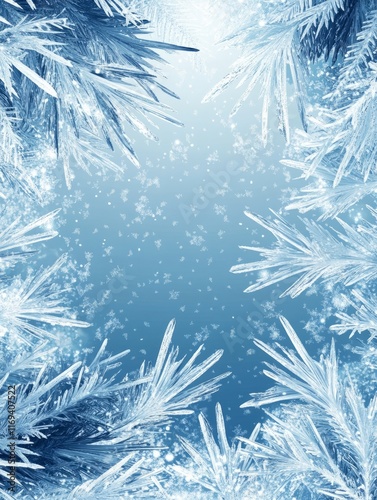 Intricate Ice Crystals Fram...