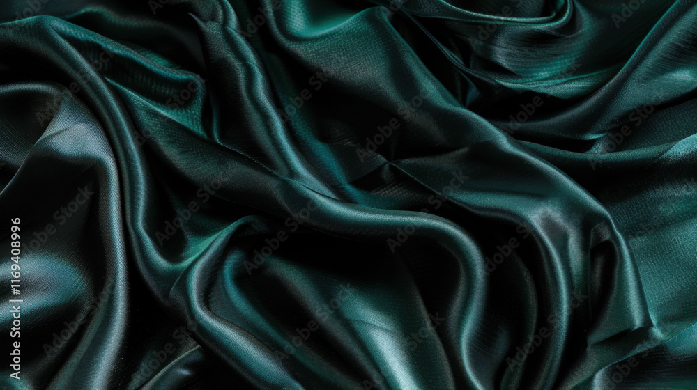 Fototapeta premium blue, teal and jade silk background
