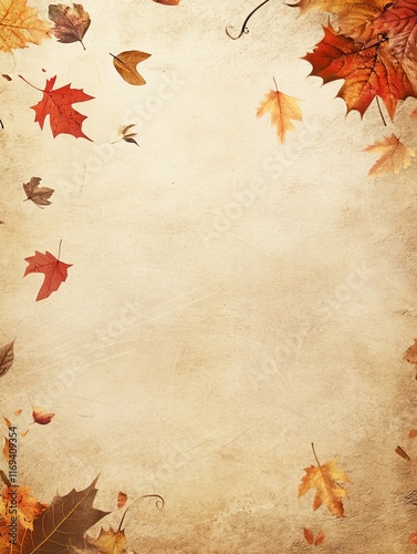Autumn Leaves Falling on Be...