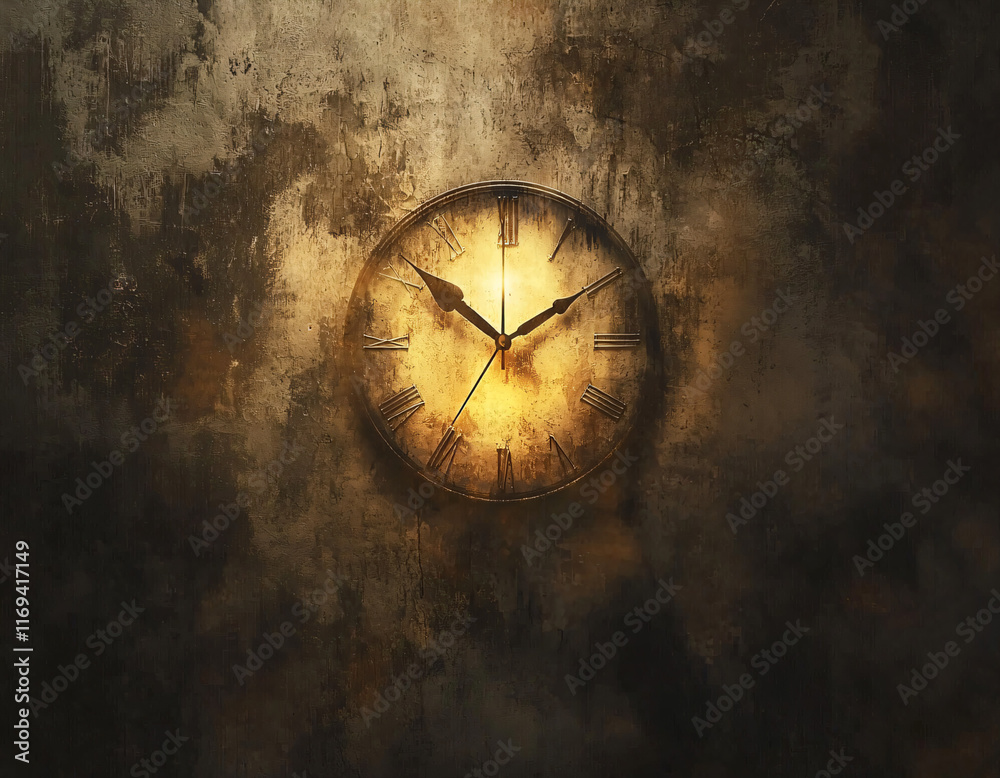 custom made wallpaper toronto digitalVintage Clock Wall