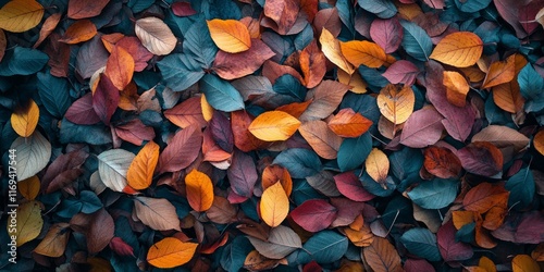Colorful Autumn Leaves Blan...