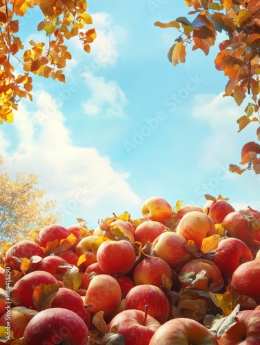 Autumn Apples Underneath A ...