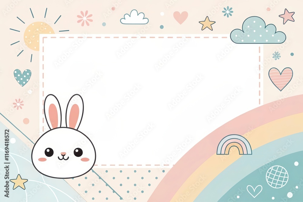 cute cartoon rainbow gradient illustration background cute cartoon rainbow gradient illustration background