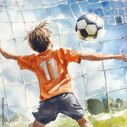 Goals watercolor illustration depicting upward movement and milestones. A representation of ambition, achievement, and growth.