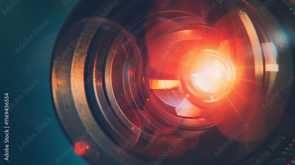 Obraz premium lens optical flare