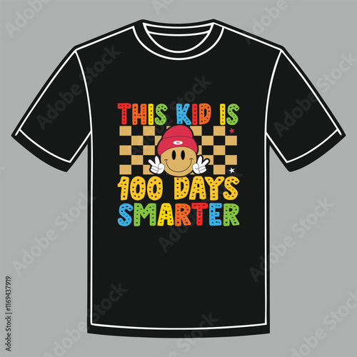 This kid is 100 days smarter vector t-shirt design