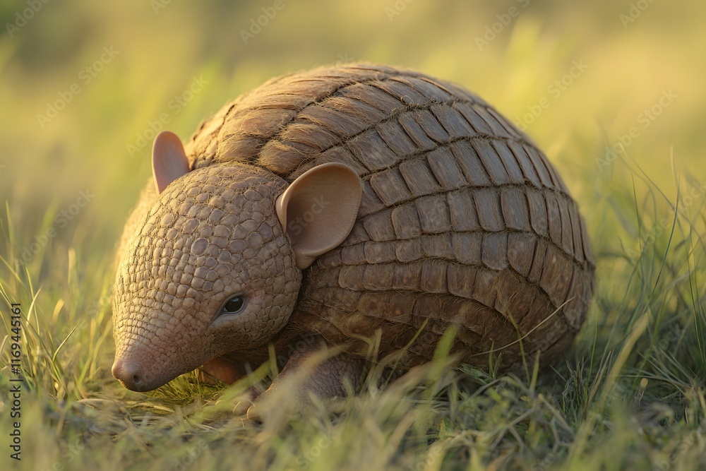Obraz premium Armadillo in Grasslands