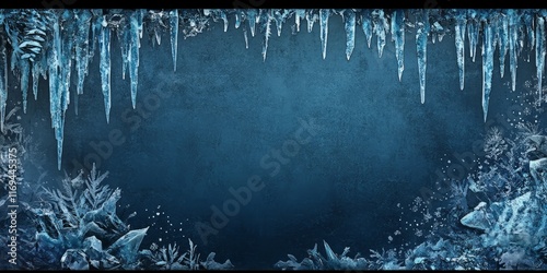 Frozen Landscape With Icicl...