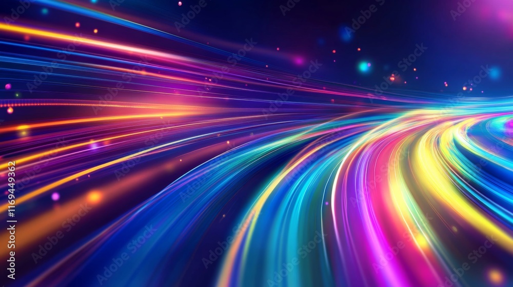 Vibrant Technology Abstract with Clean Lines and Light Vibrant Technology Abstract with Clean Lines and Light