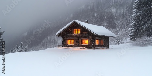 A Cozy Cabin Nestled In A S...