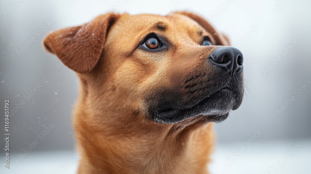 Elegant Minimalist Portrait of an Anatolian Shepherd Dog Elegant Minimalist Portrait of an Anatolian Shepherd Dog