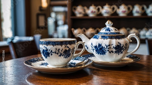 Tea con teiera photo