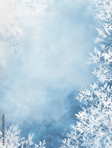 Frosty Winter Landscape Wit...