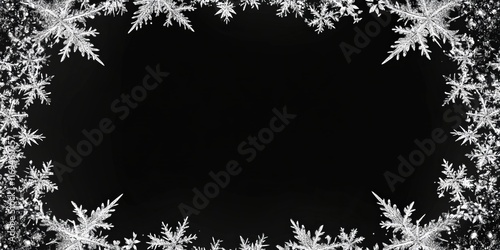 Frosty Window Frame Snowfla...