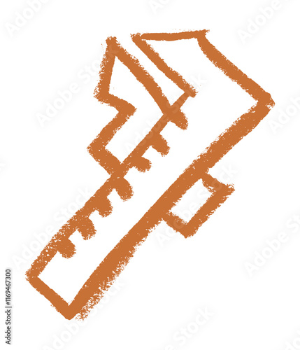 Calipers Construction Related Icon Crayon Chalk Drawing Vector
