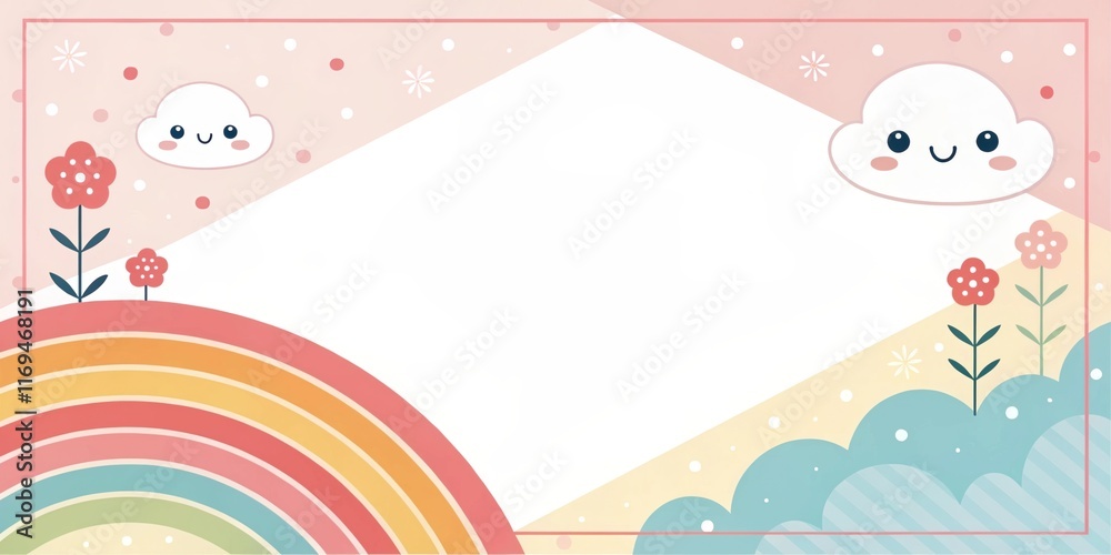 cute rainbow pop gradient illustration background cute rainbow pop gradient illustration background