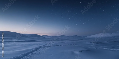Starry Night Over Snowy Arc...