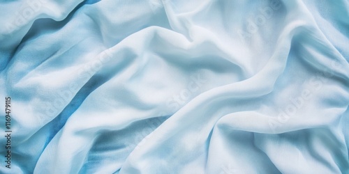Draped Light Blue Fabric So...