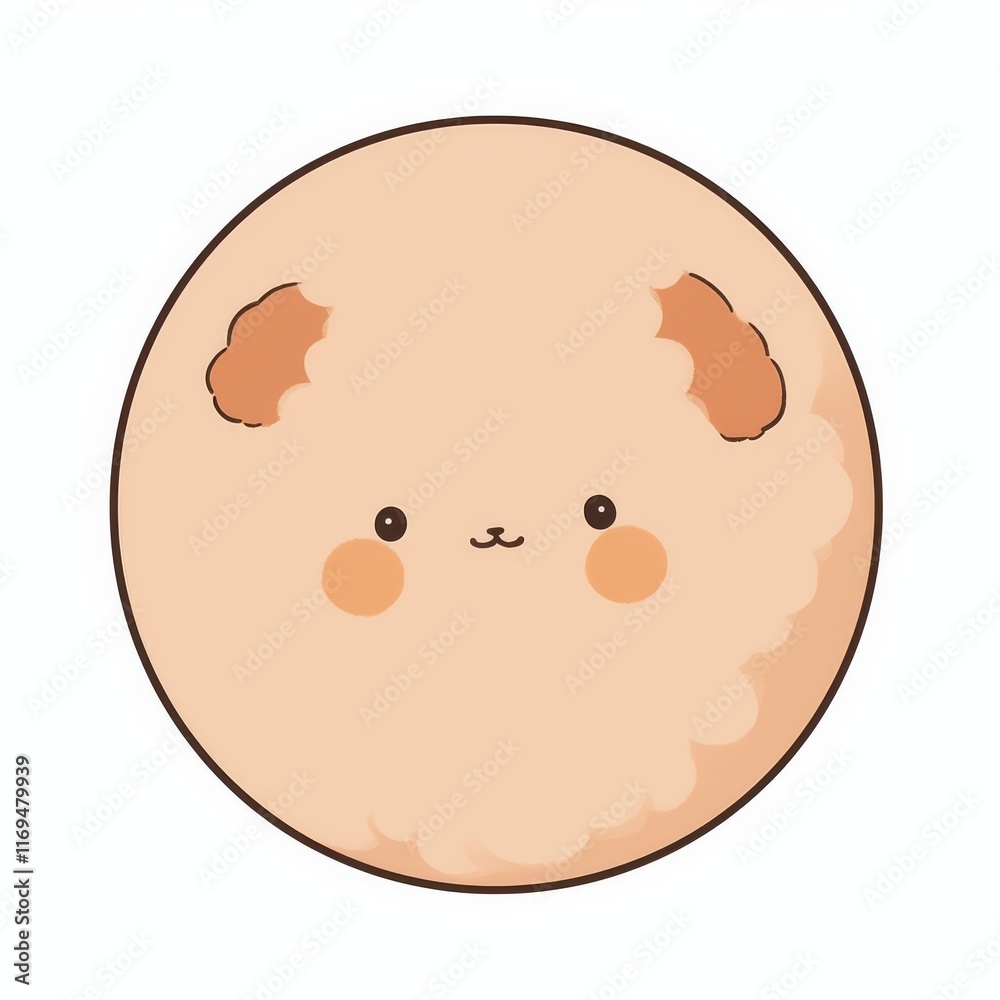 A cute, cartoonish round character with soft fur, small ears, and a cheerful expression, resembling a fluffy animal or pet. A cute, cartoonish round character with soft fur, small ears, and a cheerful expression, resembling a fluffy animal or pet.