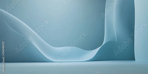 Abstract Blue Waves Minimal...