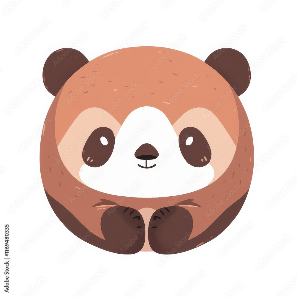 A cute, stylized illustration of a panda, characterized by its round shape and friendly expression, conveying a sense of playfulness and charm. A cute, stylized illustration of a panda, characterized by its round shape and friendly expression, conveying a sense of playfulness and charm.