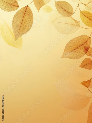 Golden Skeleton Leaves Autu...