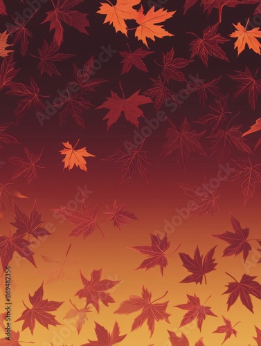 Red and Orange Maple Leaves...