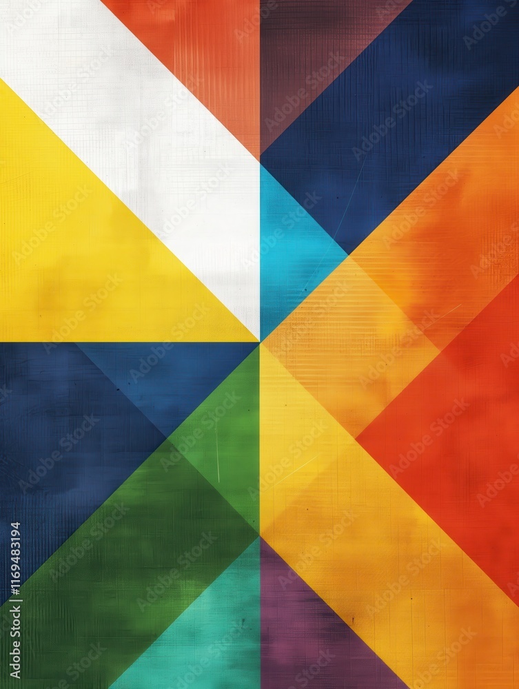 Geometric alphabet art in rainbow colors digital design abstract view Geometric alphabet art in rainbow colors digital design abstract view